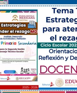 Tema 11 Contestado: Estrategias para atender el rezago CTE NEM 2025 - 2026 (Todos los Niveles) 21 Diapositiva con el título