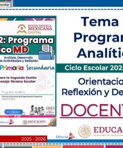 Tema 2 Contestado: Programa Analítico CTE NEM 2025 - 2026 (Todos los Niveles) 25 Gráfica promocional del