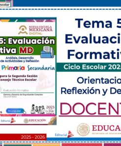 Tema 5 Contestado: Evaluación formativa CTE NEM 2025 - 2026 (Todos los Niveles) 30 Diapositiva con texto en español sobre