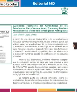 Tema 5 Contestado: Evaluación formativa CTE NEM 2025 - 2026 (Todos los Niveles) 22 Un diseño de página digital de Editorial MD presenta un artículo titulado