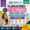 Planeaciones NEM 1° Primaria 2026-2027 Editables en Word | Proyectos, Evaluación Formativa y Ciclo Completo