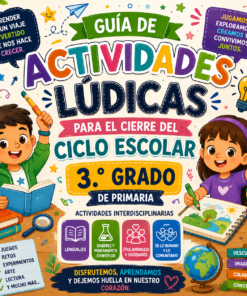 Actividades Lúdicas para el Cierre del Ciclo Escolar | 3° de Primaria | Guía PDF + Presentación PPT Editable