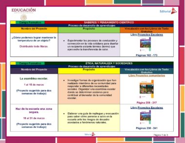 Primaria 3° Grado° Dosificacion Marzo Pagina 2