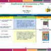 Planeación por Proyectos Marzo CUARTO Grado de Primaria 2026 NEM 16 Documento educativo que describe los proyectos NEM de Planeación de Marzo Cuarto Grado de Primaria 2024. Incluye nombres de proyectos, propósitos y referencias de libros de texto. El documento presenta bordes coloridos, una ilustración de una abeja en la esquina superior derecha y un logotipo educativo.