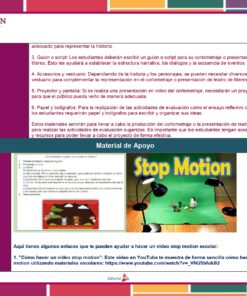 Un documento educativo en español titulado 