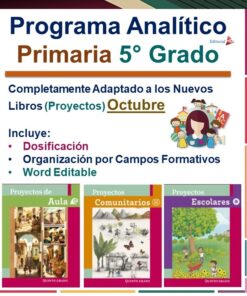 Planeacion octubre quinto grado