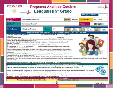 Primaria 5° Programa Analitico Editorial MD Octubre page 0001