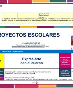 Un colorido documento educativo titulado 