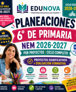 Planeaciones NEM 6° Primaria 2026-2027 Editables en Word | Proyectos, Evaluación Formativa y Ciclo Completo