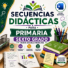 Secuencias Didácticas para Primaria Sexto Grado | Planeaciones NEM 2026-2027 | Word Editable