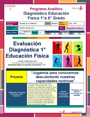 Evaluación Diagnóstica de Educación Física – Primaria 1° a 6° Grado NEM - Image 4