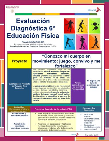 Evaluación Diagnóstica de Educación Física – Primaria 1° a 6° Grado NEM - Image 2