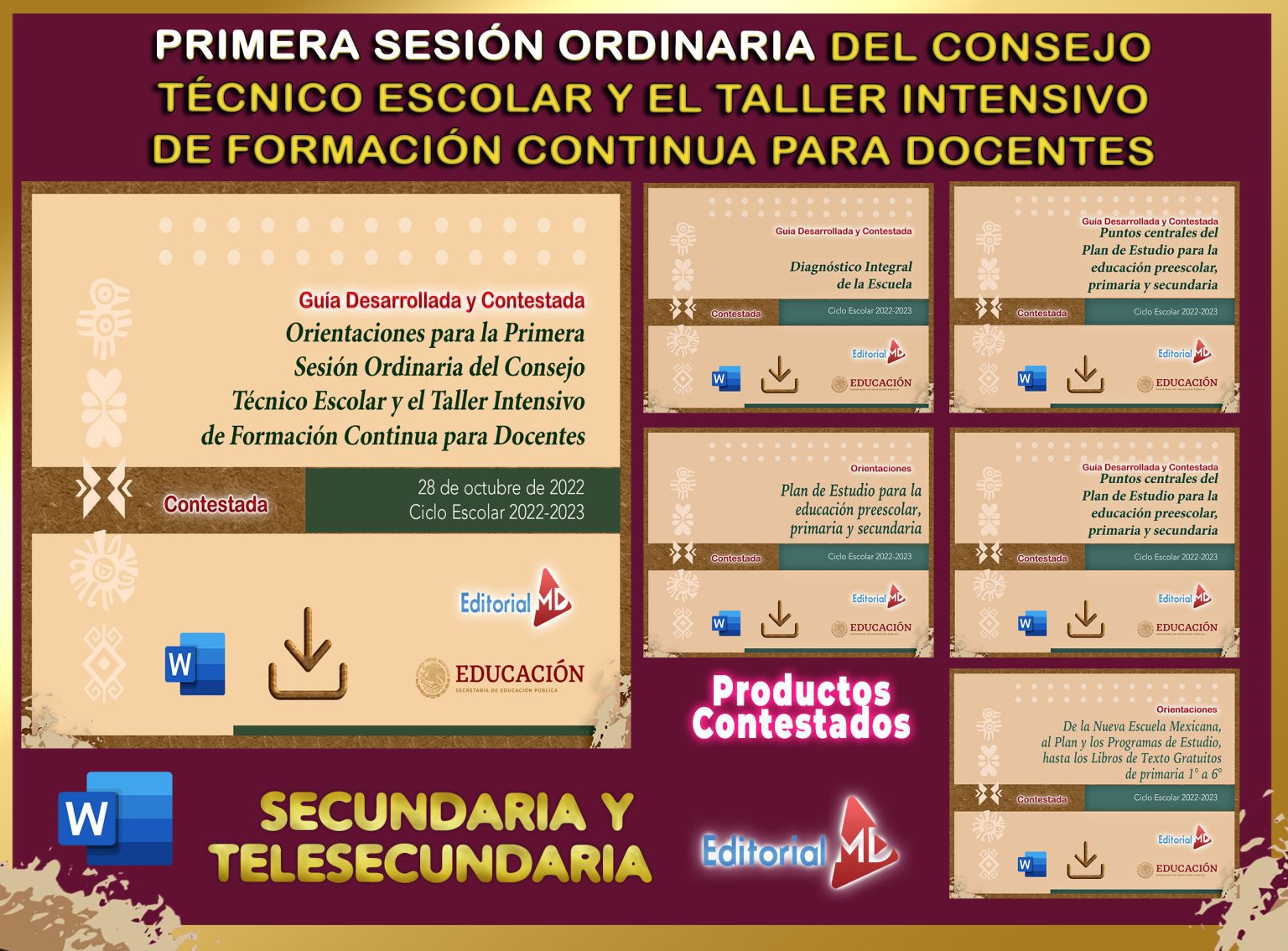 CTE Material Educativo para los Consejos Técnicos Escolares