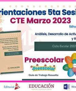 Productos Contestados Quinta Sesion CTE 2023 Preescolar