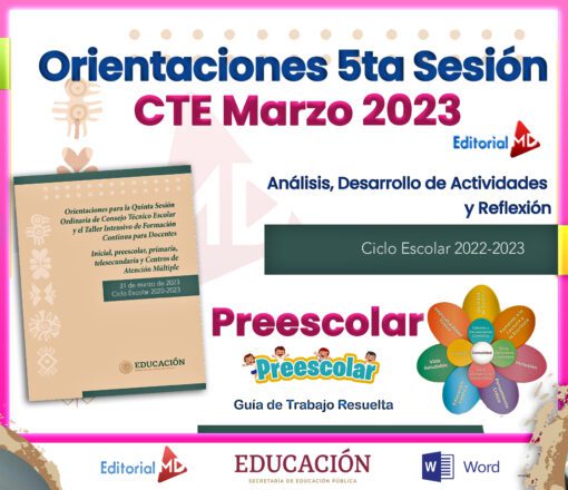 Productos Contestados Quinta Sesion CTE 2023 Preescolar