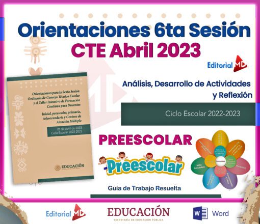 Productos Contestados Sexta Sesion cte 2023 Preescolar