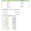 Una hoja de trabajo para Productos Notables en matemáticas. Incluye unir sumas con resultados, marcar restas correctas e incorrectas y colocar los resultados correctos en un cuadro de respuestas. El pie de página dice 