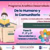 Programa Analítico De lo Humano y Comunitario Desarrollado secundaria y Telesecundaria