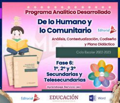 Programa Analítico De lo Humano y Comunitario Desarrollado secundaria y Telesecundaria