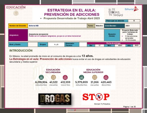 Programa Analitico Editorial MD 2023 Fase 6 Prevencion de Adicciones page 0001