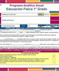 Programa Analitico Educacion Fisica 1° Editorial MD page 0001