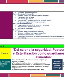 Programa Analítico Tecnología Conservación Alimentos 1° Grado SECUNDARIA (NEM 2025 – 2026) 20 Una plantilla de proyecto en español sobre