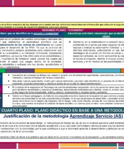 Un colorido documento educativo en español titulado 