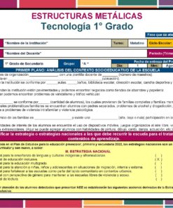 Programa Analítico Tecnología Estructuras Metálicas 1° SECUNDARIA (NEM 2025 – 2026) 11 Programa Analitico Tecnologia 1° Editorial MD Estructuras Metalicas Pagina 001