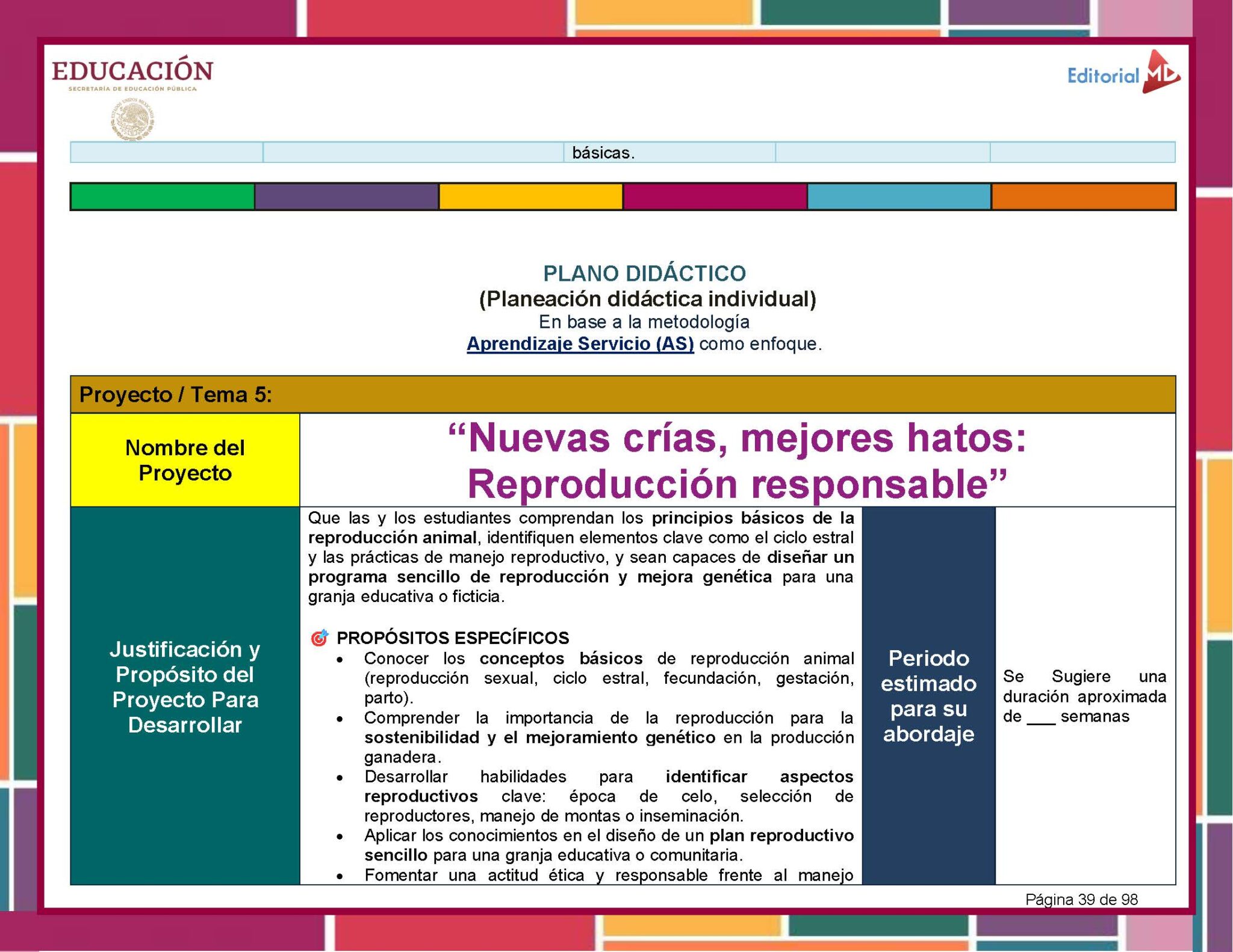 Programa Analítico Tecnología – Énfasis en Ganadería 1° de Secundaria | NEM 2025–2026 8 Programa Analítico Tecnología – Énfasis en Ganadería 1° de Secundaria | NEM 2025–2026 - Image 8