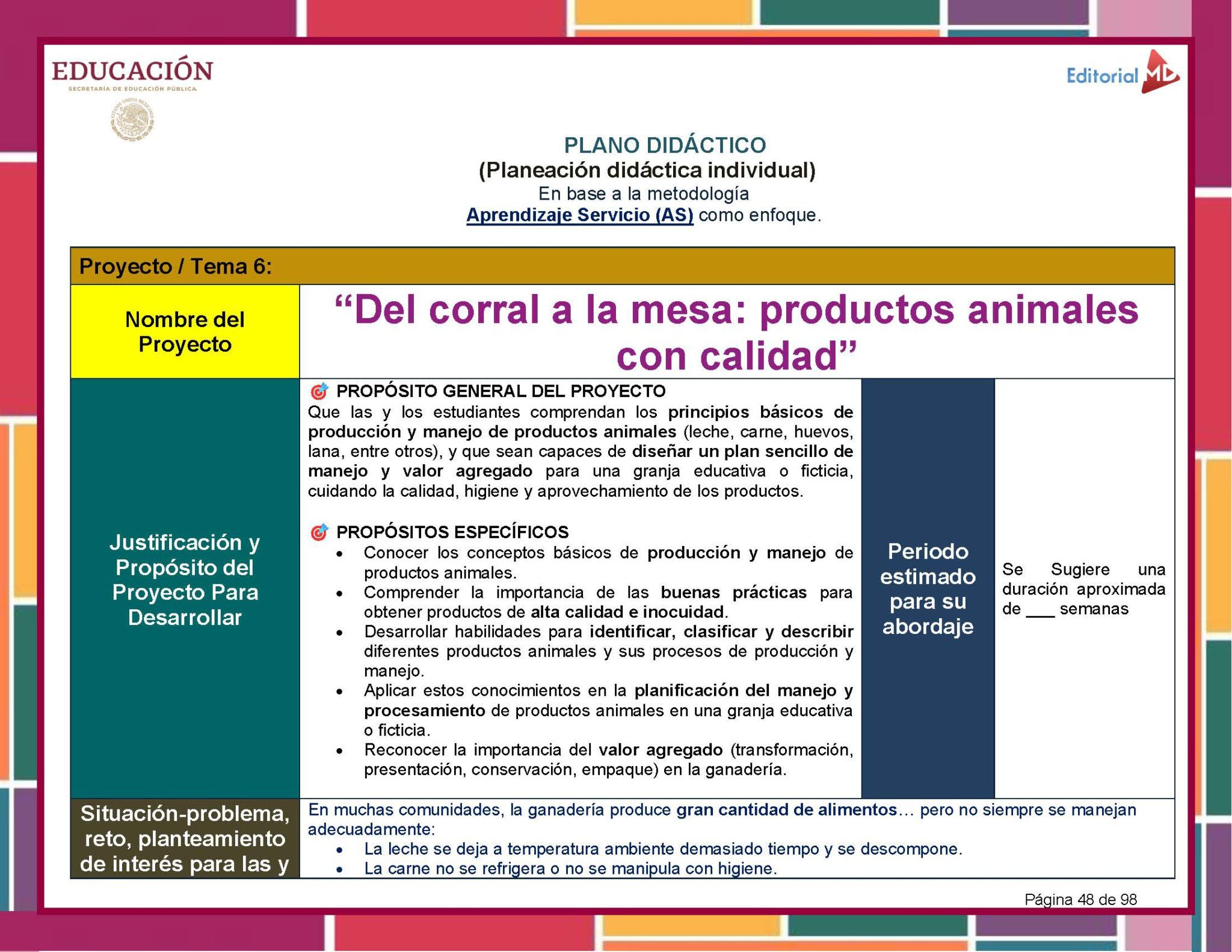 Programa Analítico Tecnología – Énfasis en Ganadería 1° de Secundaria | NEM 2025–2026 10 Programa Analítico Tecnología – Énfasis en Ganadería 1° de Secundaria | NEM 2025–2026 - Image 10