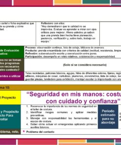 Programa Analitico Tecnologia 1° Editorial MD Industria del Vestido Pagina 40