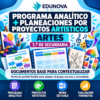 Programa Analítico y Planeaciones de Artes 1.º de Secundaria | Proyectos Artísticos | Word Editable