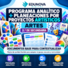Programa Analítico y Planeaciones de Artes 2.º de Secundaria | Proyectos Artísticos | Word Editable