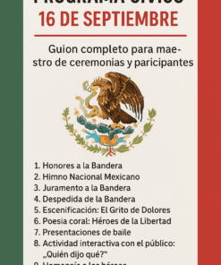 Programa Cívico del 16 de Septiembre !Descarga GRATIS!
