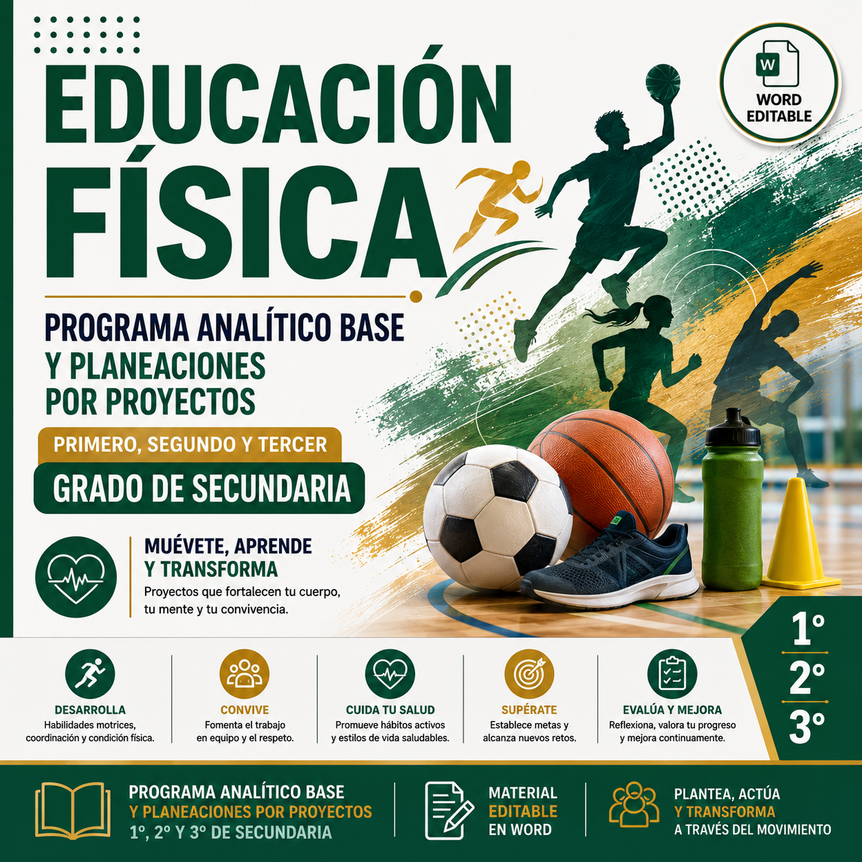Educación Física NEM 1°, 2° y 3° de Secundaria Programa Analítico Base y Planeaciones por Proyectos 2026-2027 Word Editable 1 Educación Física NEM 1°, 2° y 3° de Secundaria Programa Analítico Base y Planeaciones por Proyectos 2026-2027 Word Editable