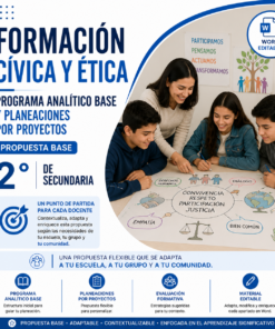 Formación Cívica y Ética NEM 2° de Secundaria Programa Analítico Base y Planeaciones por Proyectos 2026-2027 Word Editable