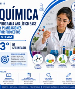 Química NEM 3° de Secundaria Programa Analítico Base y Planeaciones por Proyectos STEAM 2026-2027 Word Editable