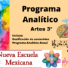 Programa Analítico Artes 3° grado Secundaria