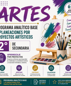 Artes NEM 2° de Secundaria Programa Analítico Base y Planeaciones por Proyectos Artísticos 2026-2027 Word Editable