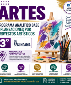 Artes NEM 3° de Secundaria Programa Analítico Base y Planeaciones por Proyectos Artísticos 2026-2027 Word Editable