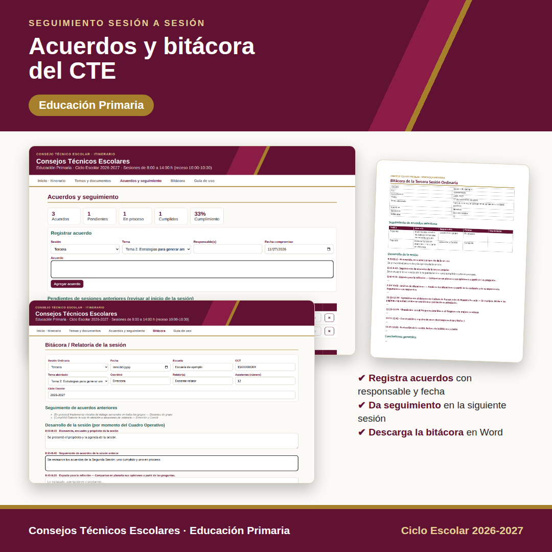 Consejos Técnicos Escolares 2026-2027 | Primaria | Itinerario con Productos Contestados | Todos los Temas del Ciclo Escolar Completo 4 Consejos Técnicos Escolares 2026-2027 | Primaria | Itinerario con Productos Contestados | Todos los Temas del Ciclo Escolar Completo - Imagen 4