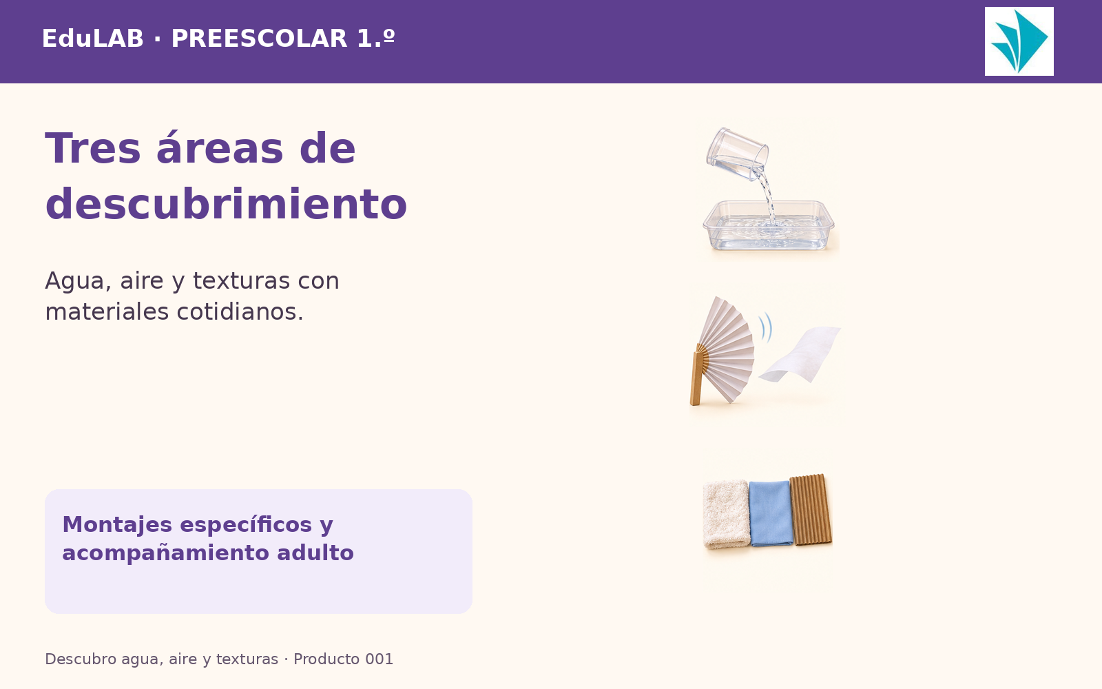 Descubro Agua, Aire y Texturas | 1.º de Preescolar | 20 Experiencias con Fichas, Guías, Word, PowerPoint y Portal HTML 5 Descubro Agua, Aire y Texturas | 1.º de Preescolar | 20 Experiencias con Fichas, Guías, Word, PowerPoint y Portal HTML - Imagen 5