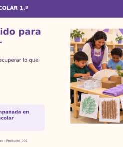 Descubro Agua, Aire y Texturas | 1.º de Preescolar | 20 Experiencias con Fichas, Guías, Word, PowerPoint y Portal HTML 13 Promocional 06
