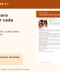 Prototipos para aprovechar la energía | 5.º de primaria | 20 experiencias, fichas, guías y recursos editables 10 Prototipos Energia Promocional 03