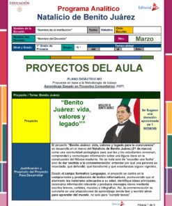 Proyecto Natalicio de Benito Juarez MD Pagina 1