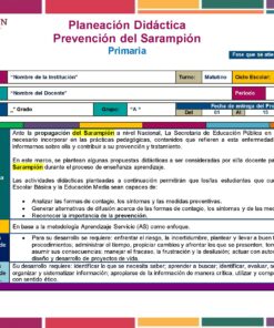 Proyecto “Nos informamos para prevenir ¡El Sarampión!” PRIMARIA NEM 2026 39 Proyecto Prevencion del Sarampion MD Pagina 01