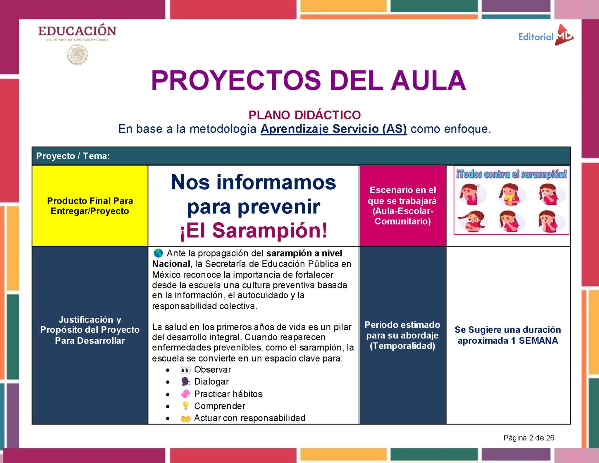 Proyecto “Nos informamos para prevenir ¡El Sarampión!” PRIMARIA NEM 2026 11 Proyecto “Nos informamos para prevenir ¡El Sarampión!” PRIMARIA NEM 2026 - Image 11