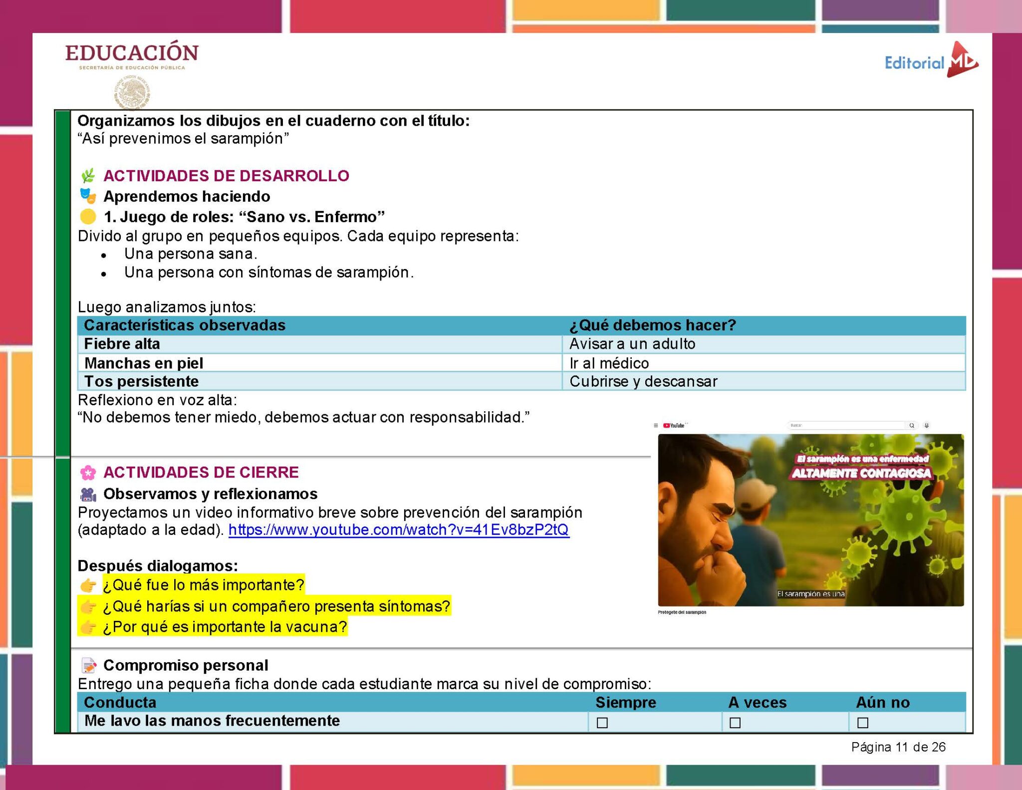 Proyecto “Nos informamos para prevenir ¡El Sarampión!” PRIMARIA NEM 2026 3 Proyecto “Nos informamos para prevenir ¡El Sarampión!” PRIMARIA NEM 2026 - Image 3