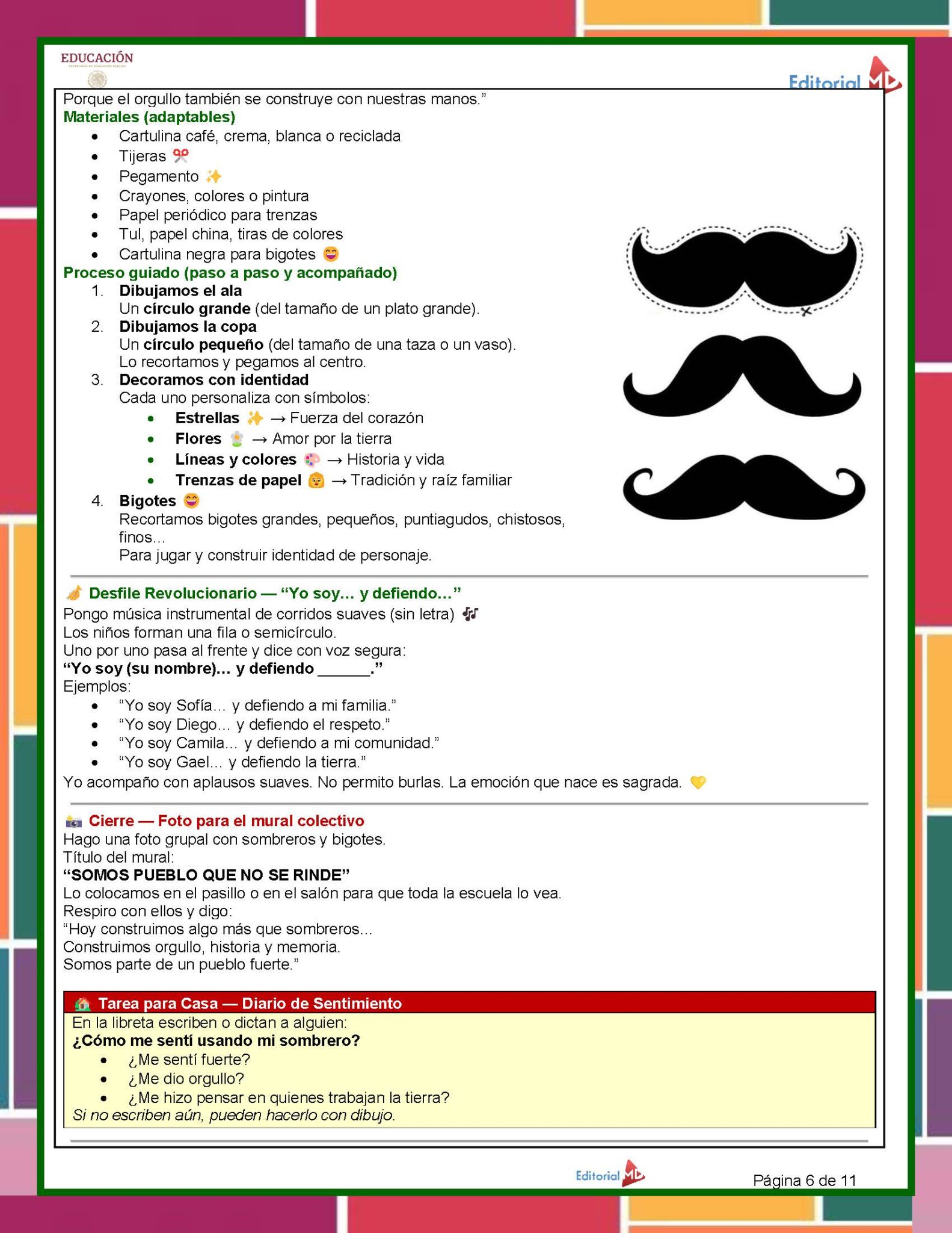 Planeación Proyecto Escolar: “Revolución Mexicana" 1°, 2° y 3° Grado Primaria NEM 2025 - 2026 3 Planeación Proyecto Escolar: “Revolución Mexicana" 1°, 2° y 3° Grado Primaria NEM 2025 - 2026 - Image 3
