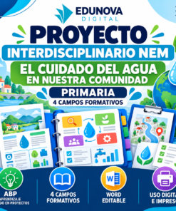Proyecto Interdisciplinario NEM para Primaria: El Cuidado del Agua en Nuestra Comunidad | Word Editable